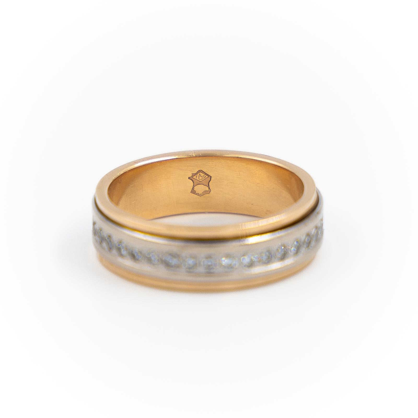 Brilliant Cut Ring Rose Gold Diamond For Sale