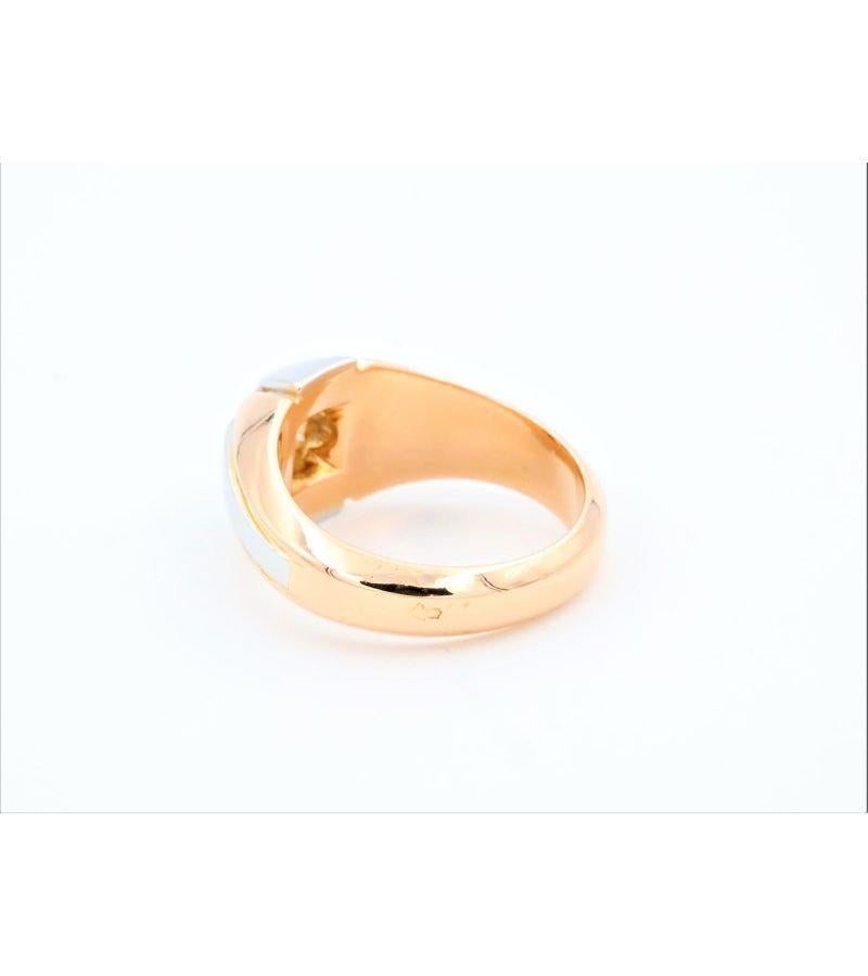 Ring Rose Gold Diamond In Excellent Condition For Sale In PARIS, FR