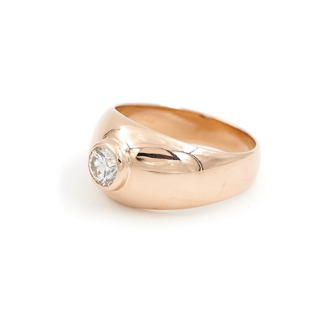 Women's Ring Rose Gold  Diamond For Sale