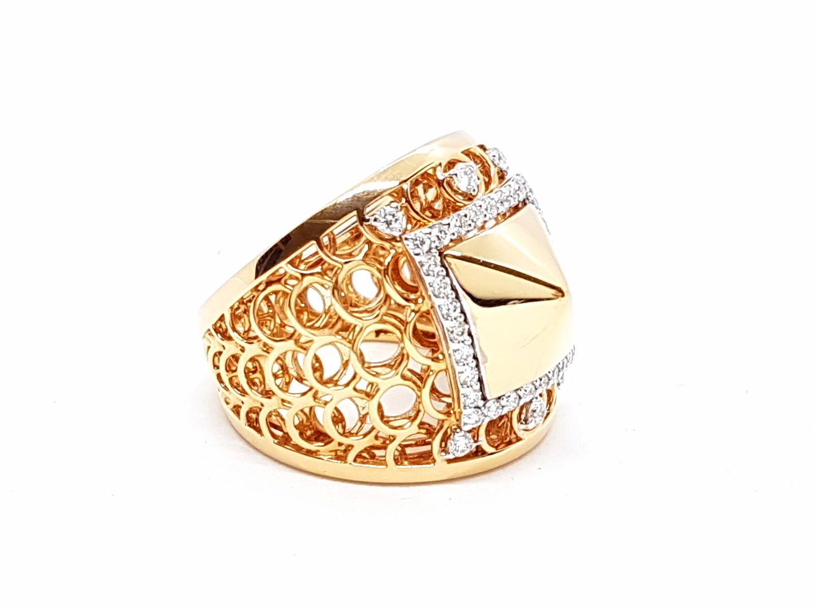 Ring Rose Gold Diamond For Sale 3