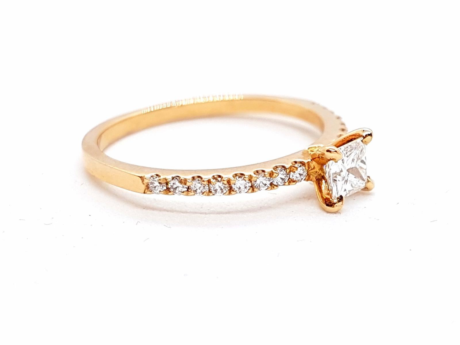 Ring Rose GoldDiamant im Angebot 3
