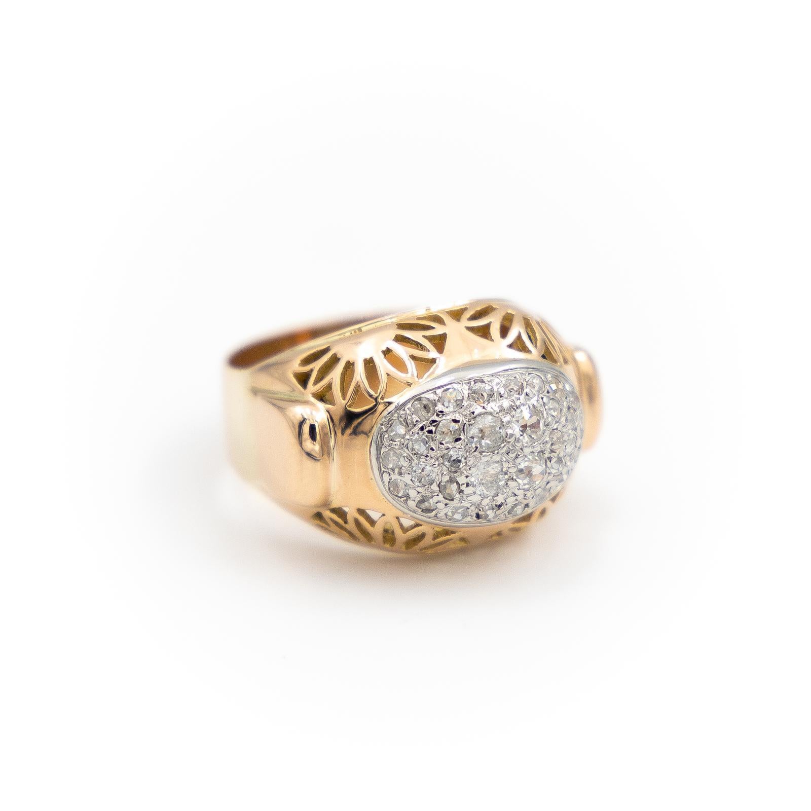 Ring Rose Gold Diamond For Sale 2