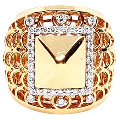 Vintage Ring Rose Gold Diamond