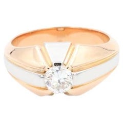 Anillo Oro Rosa Diamante