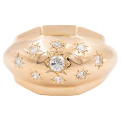 Vintage Ring Rose Gold Diamond
