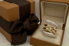 Ring Spiral Yellow Round Gold & Diamonds