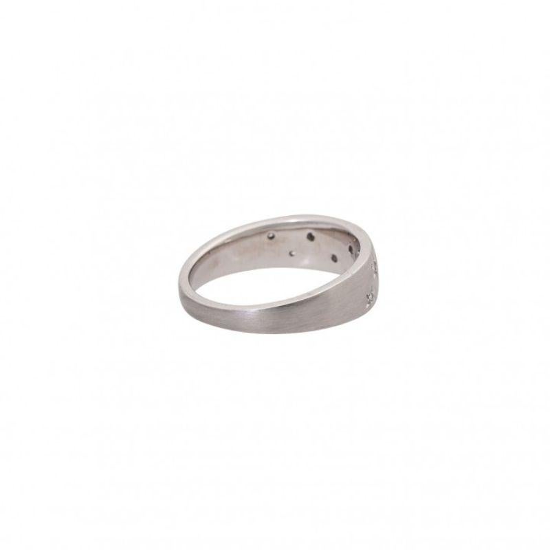 Modern Ring 'Stars' with 8 Diamonds For Sale