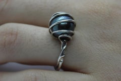 Ring, Sterling Silver, Labradorite, Unique Luxury Gift, Handcrafted, Italy