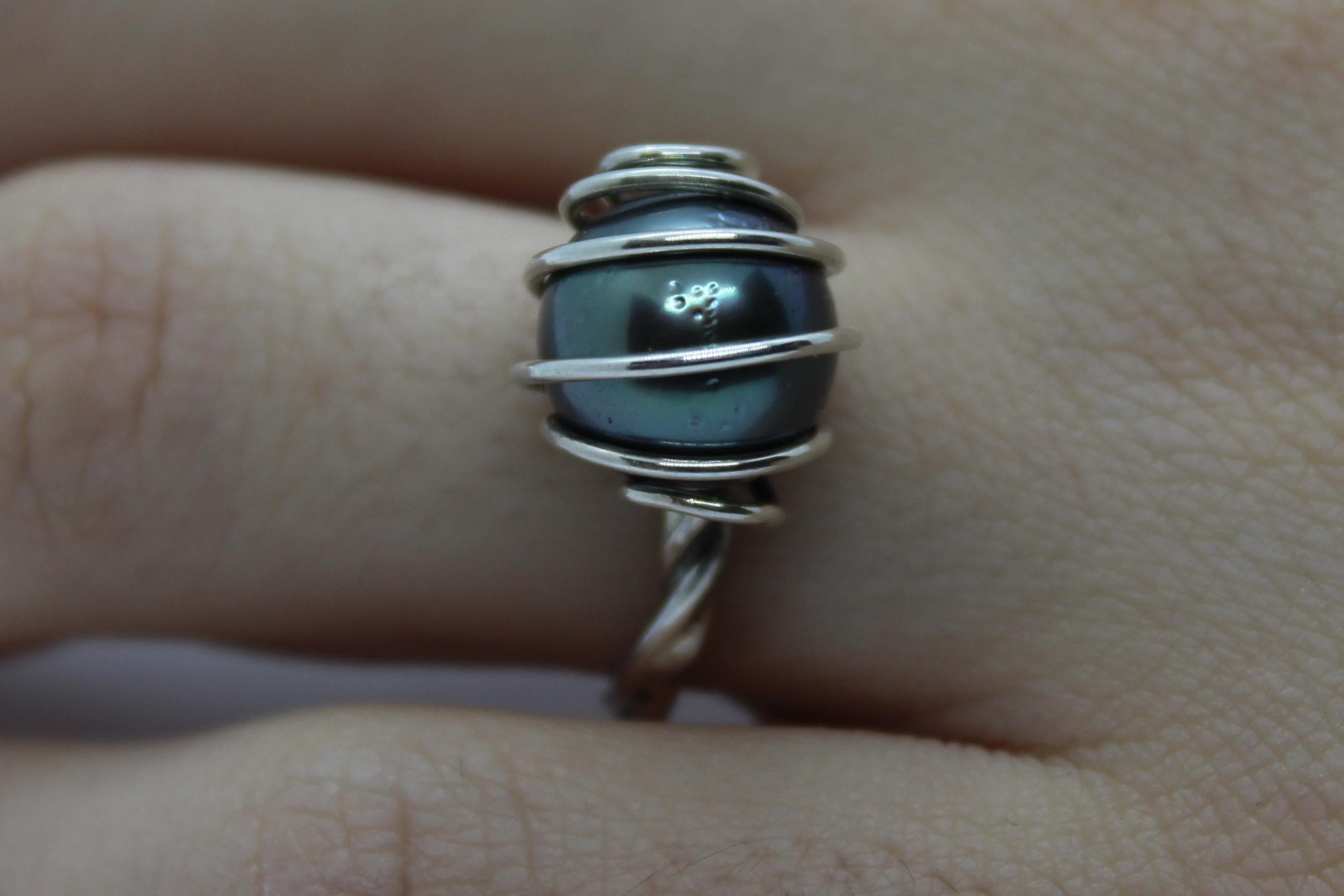 Moderno Anello, Argento, Labradorite, Regalo di lusso unico, Fatto a mano, Italia in vendita