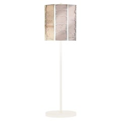 RING Table Lamp art Rose Silvered Glass 