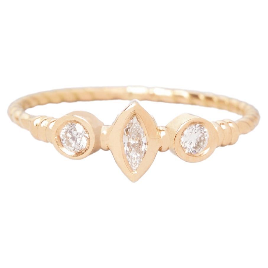 Bague Théa en or 18k avec diamants