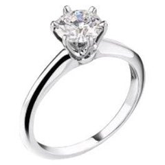 Ring Tiffany
Co Round Brilliant 0, 62 ct H/VS2 Platinum