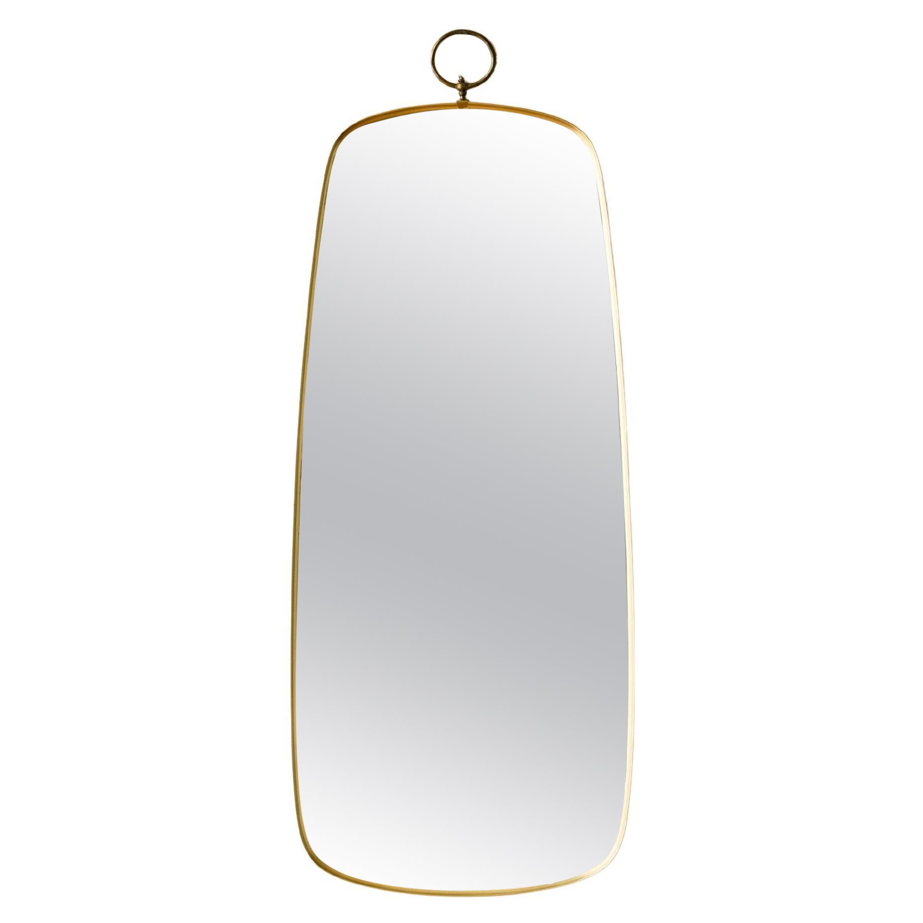 Miroir oblong à anneau en vente