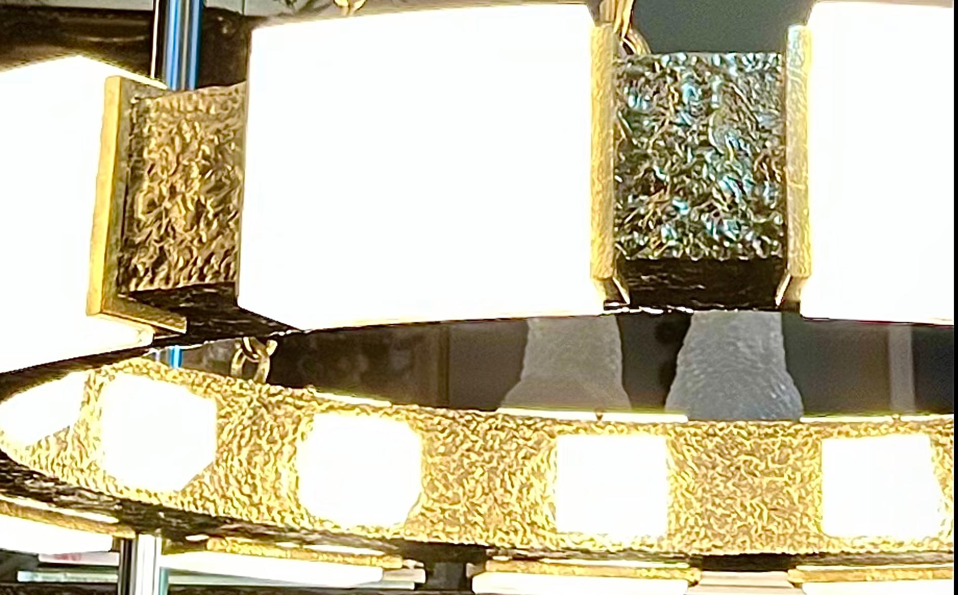 Contemporary RING TWO Chandelier By Phoenix For Sale