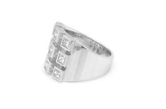 Ring White Gold & Princess Cut Diamonds