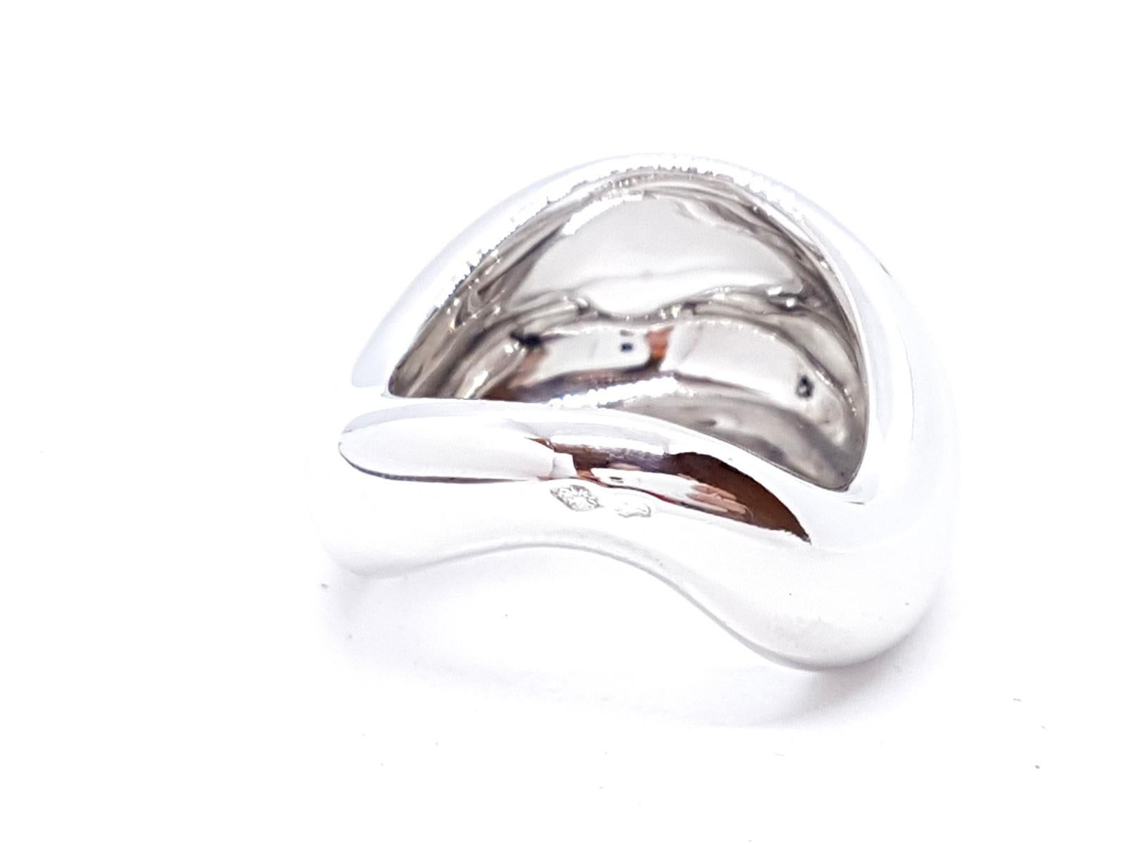 Ring aus Weißgold mit Diamanten im Zustand „Hervorragend“ im Angebot in PARIS, FR