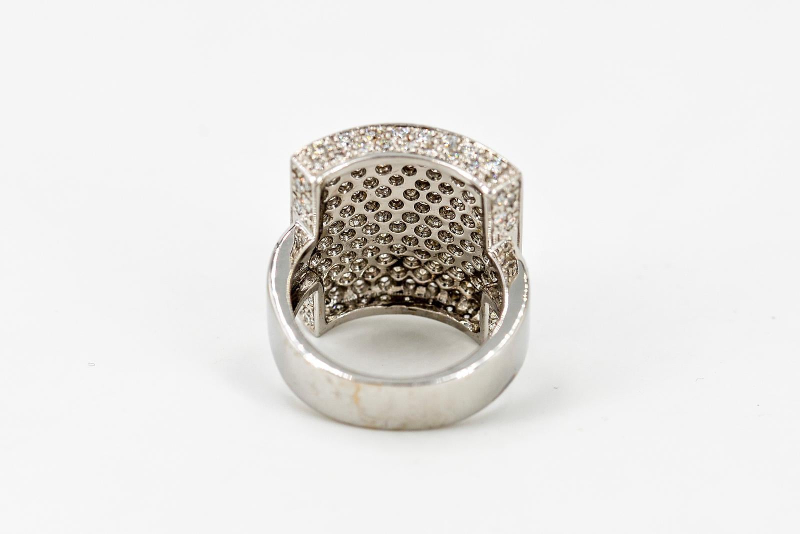 Ring White GoldDiamond In New Condition For Sale In PARIS, FR