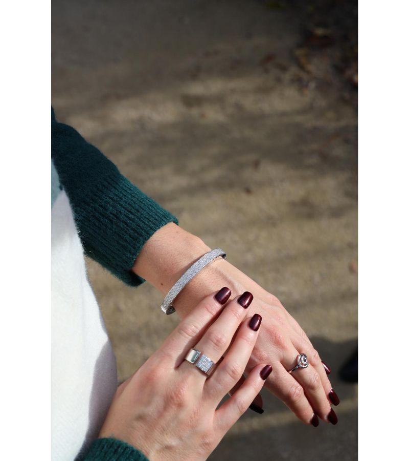 Brilliant Cut Ring White Gold Diamond For Sale
