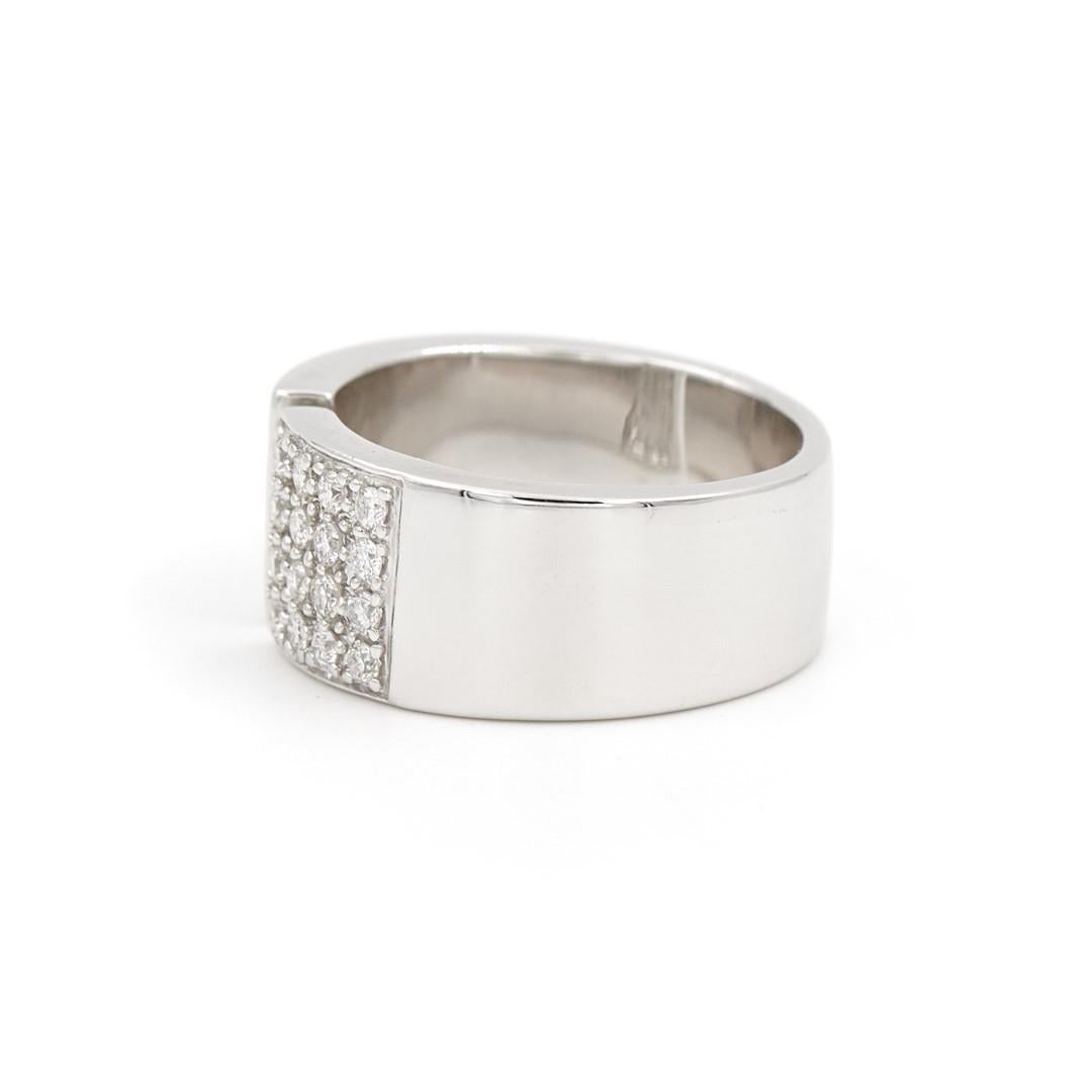 Ring White Gold Diamond In Excellent Condition For Sale In PARIS, FR