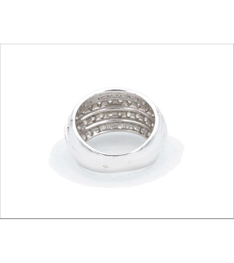 Ring aus Weißgold mit Diamanten Damen im Angebot