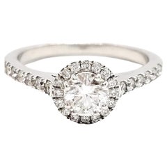 Vintage Ring White Gold Diamond