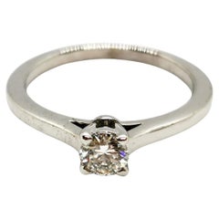 Anello Oro Bianco Diamante