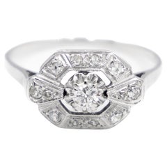 Ring White Gold Diamond