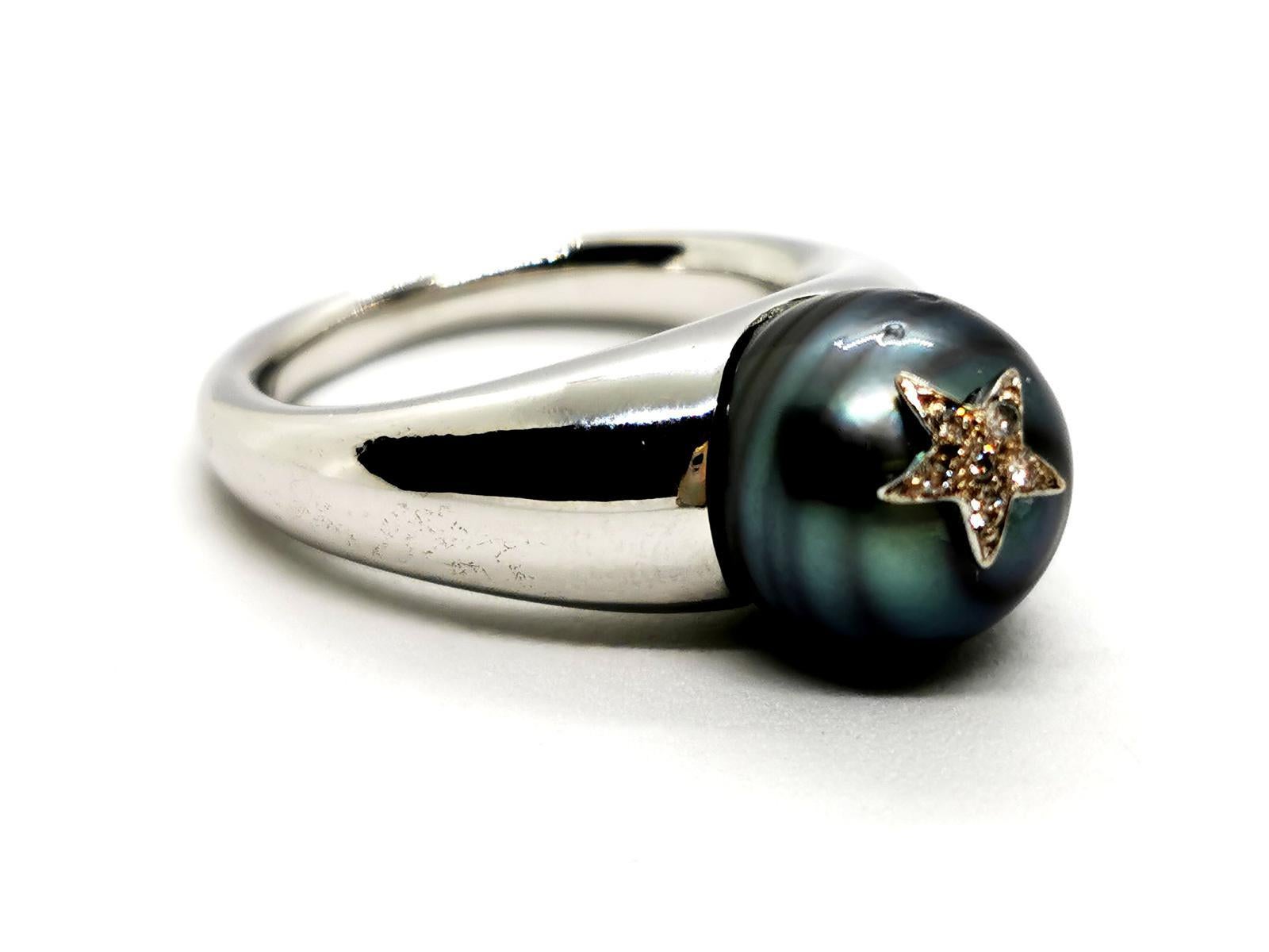 Ring White Gold Pearl For Sale 3