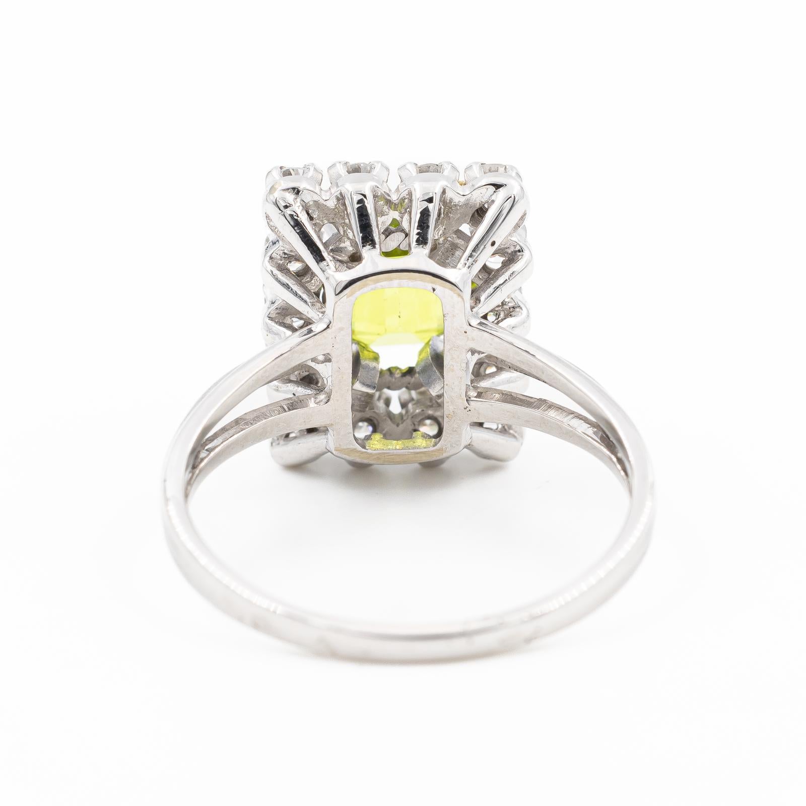 Ring White GoldPeridot For Sale 1