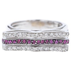 Ring White Gold Pink Sapphire