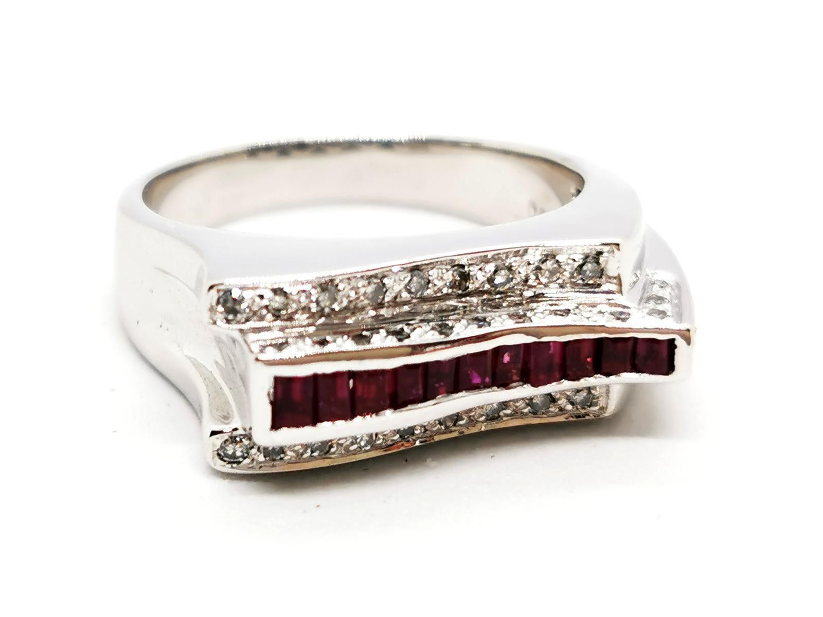 Ring White Gold Ruby For Sale 2