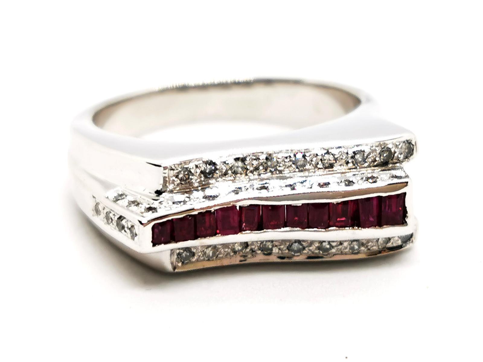 Ring White Gold Ruby For Sale 3