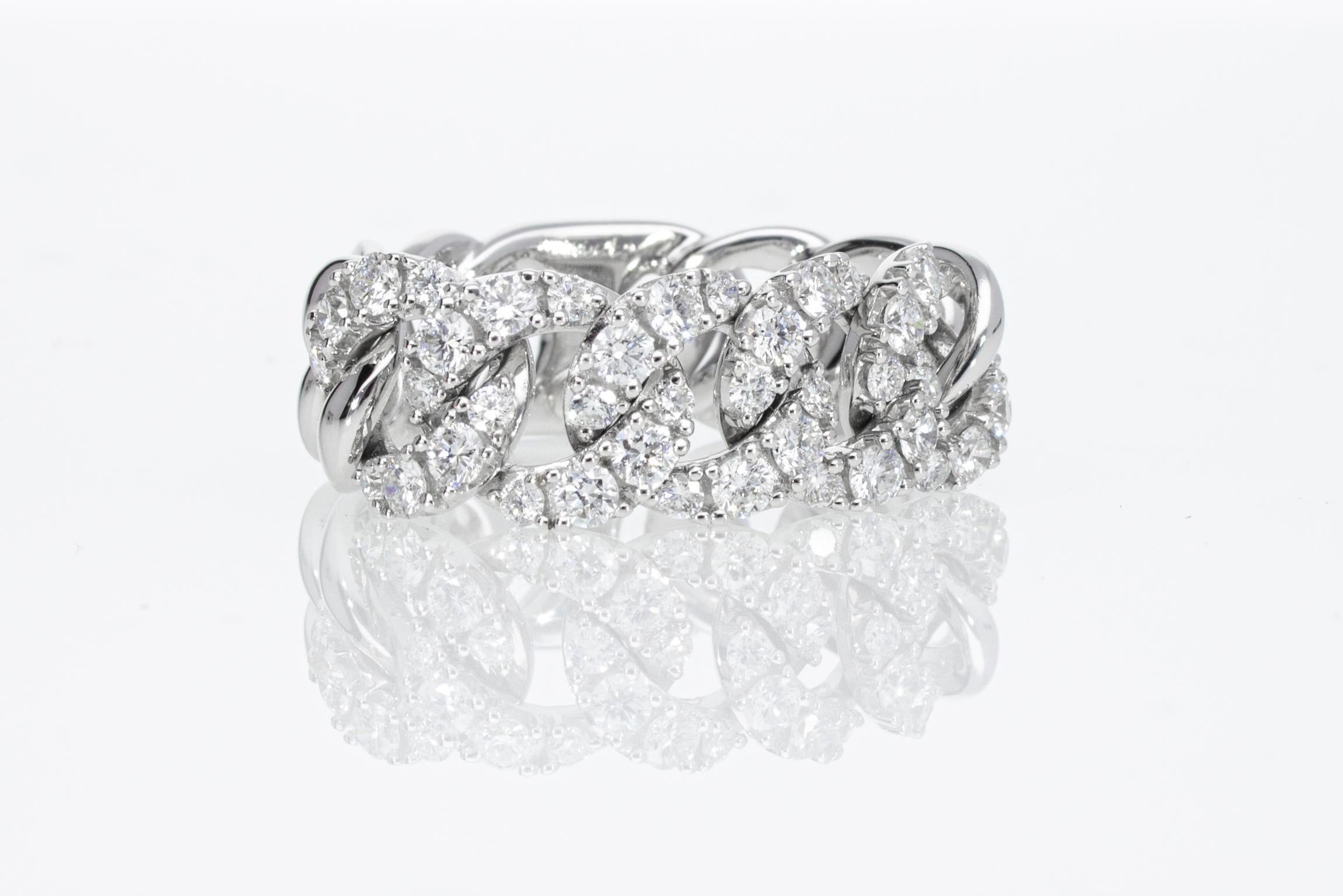 Ring mit 0,90 Karat Diamanten, Groumette-Modell 18 Kt 6