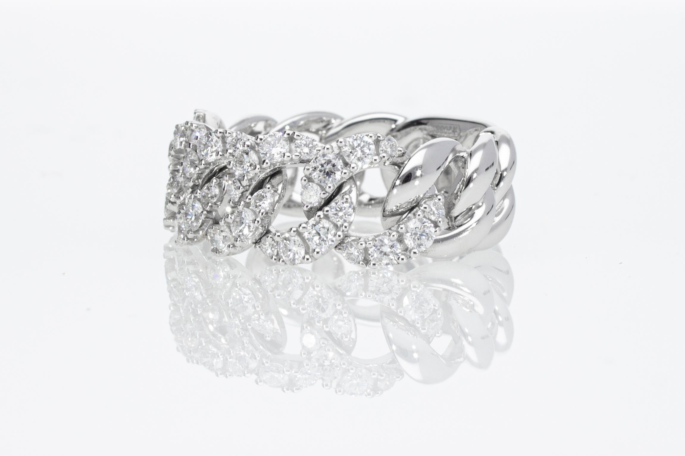 Ring mit 0,90 Karat Diamanten, Groumette-Modell 18 Kt 7
