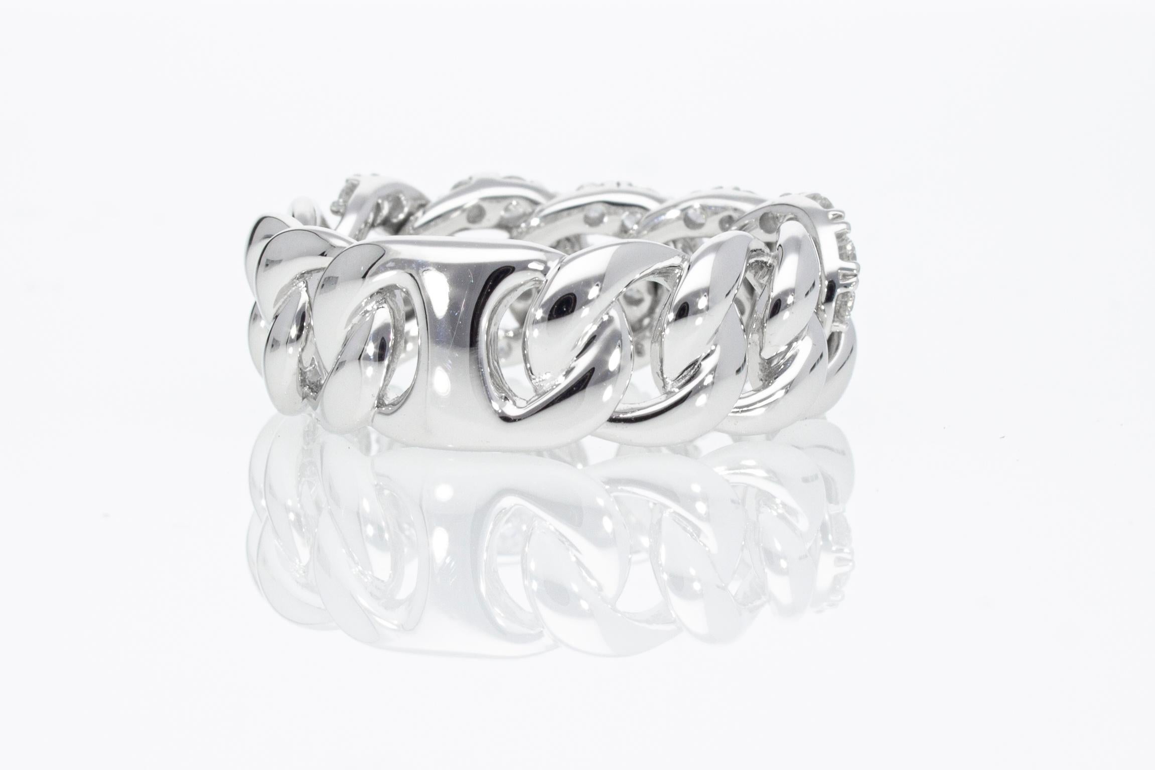 Ring mit 0,90 Karat Diamanten, Groumette-Modell 18 Kt 8