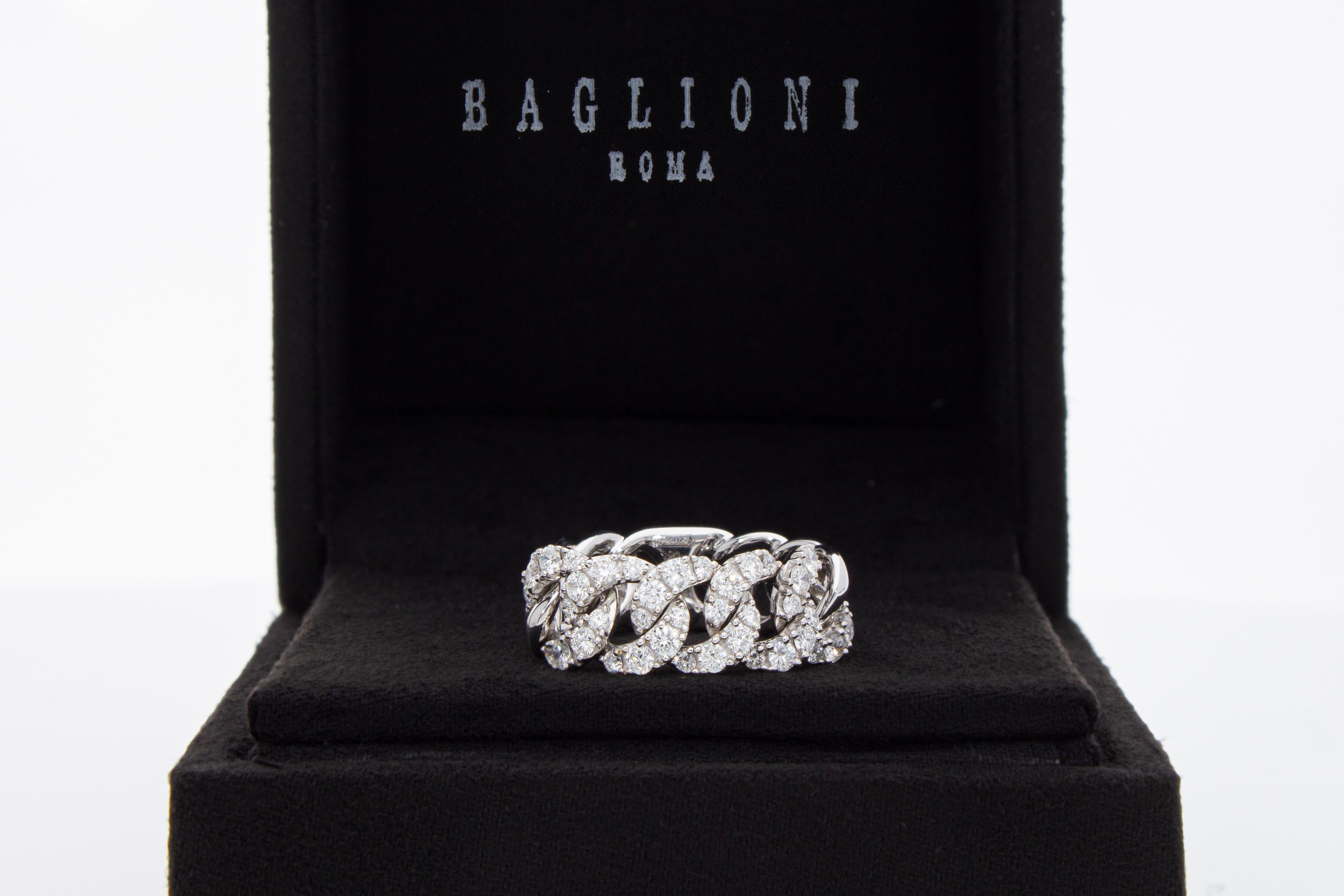 Ring with 0.90 Ct of Diamonds, Groumette Model 18 Kt For Sale 4