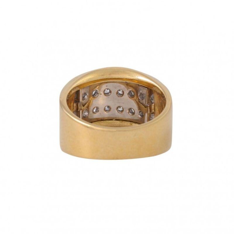 Modern Ring with 12 Brilliant-Cut Diamonds Total Approx. 2 Ct For Sale