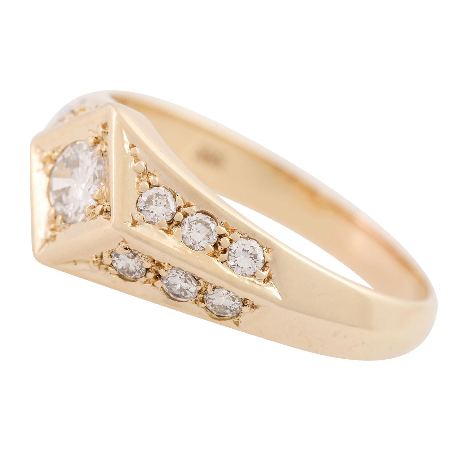 Ring mit 13 Diamanten, im Zustand „Hervorragend“ im Angebot in Stuttgart, BW