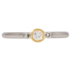 Ring with 3 Brilliantly Approx. 0.12 Ct