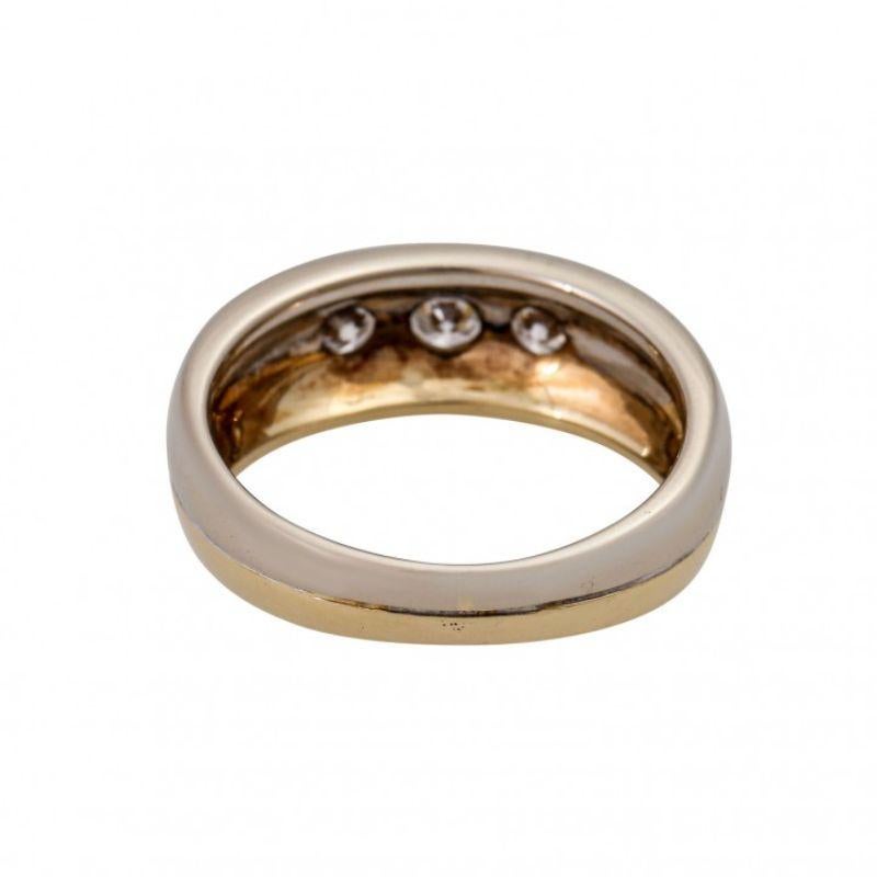 Ring mit 3 Brilliants (Brillantschliff) im Angebot