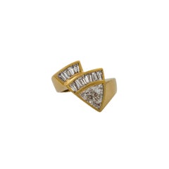 Ring with a large diamond of approx. 1 ct,