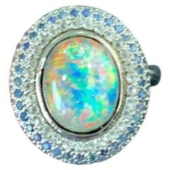 Ring with Australian opal