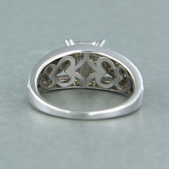 Ring with baguette/tapered cut diamonds up to 0.80ct 10k gold 4.1 grams