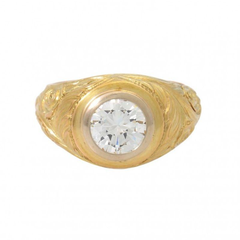 GG 18K, 16.1g, RW: 61, WBW: €52,470, 21st century, very good condition, handmade. Valuation report no.: 21090602 from 09/206 is included.


Ring with brilliant cut diamond 2.4ct, RW(G)/IF-VVS, YG 18K, 16.1g, ring size 61, replacement value 52,470 €,