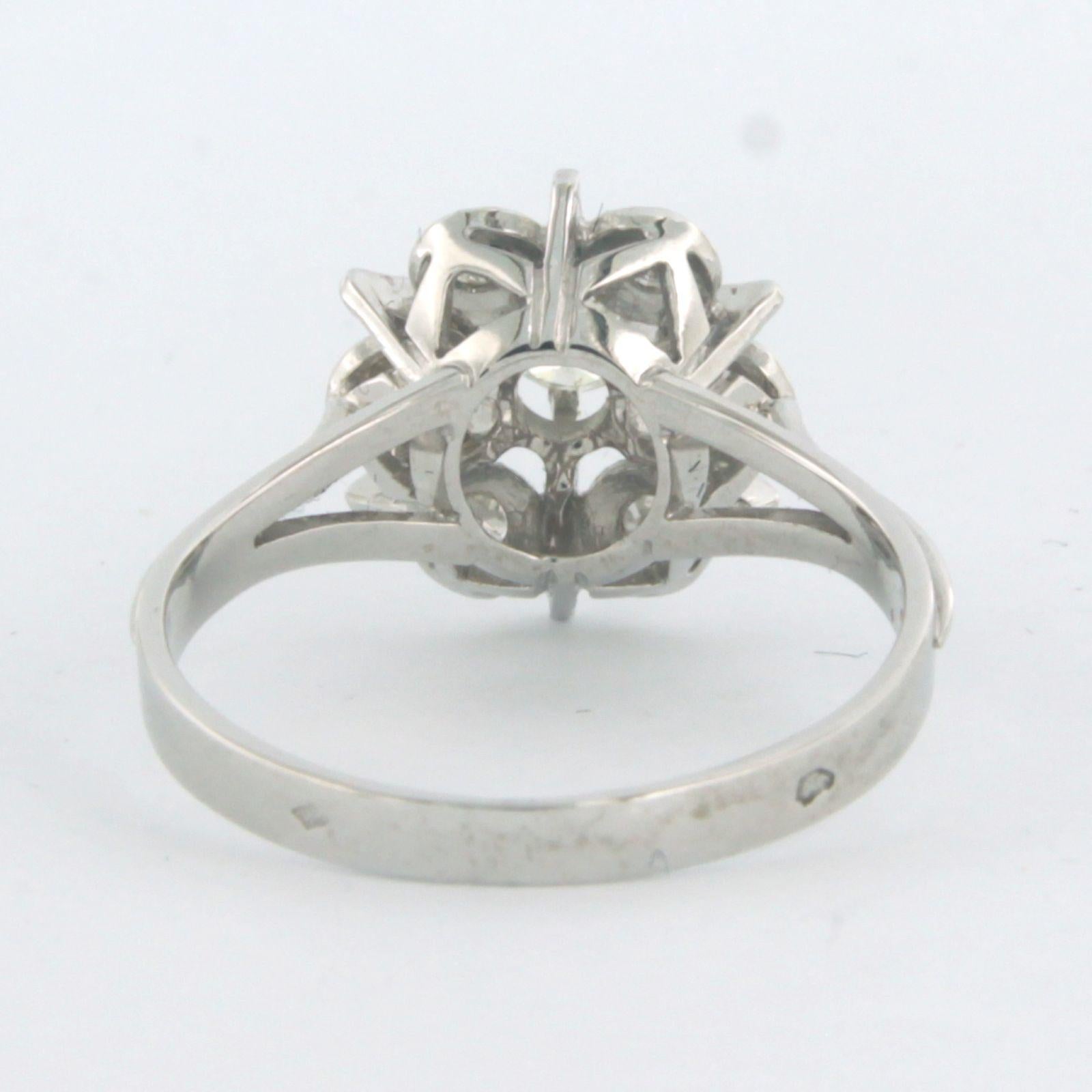 Ring mit Brillanten im Einzelschliff bis zu 0,30 Karat 18 Karat Weißgold Damen im Angebot