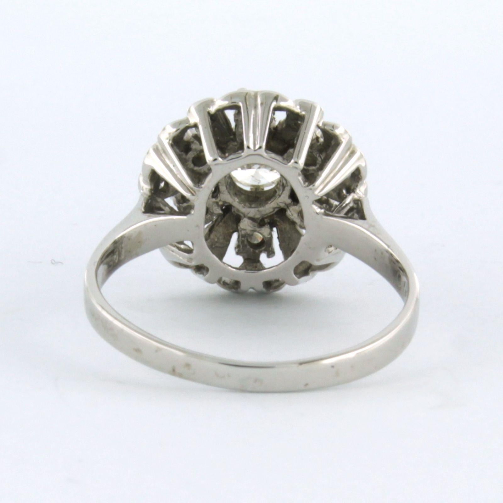 Bague avec diamants brillants et taille unique jusqu'à 0,76ct Or 14k 3,7 grammes en vente 1