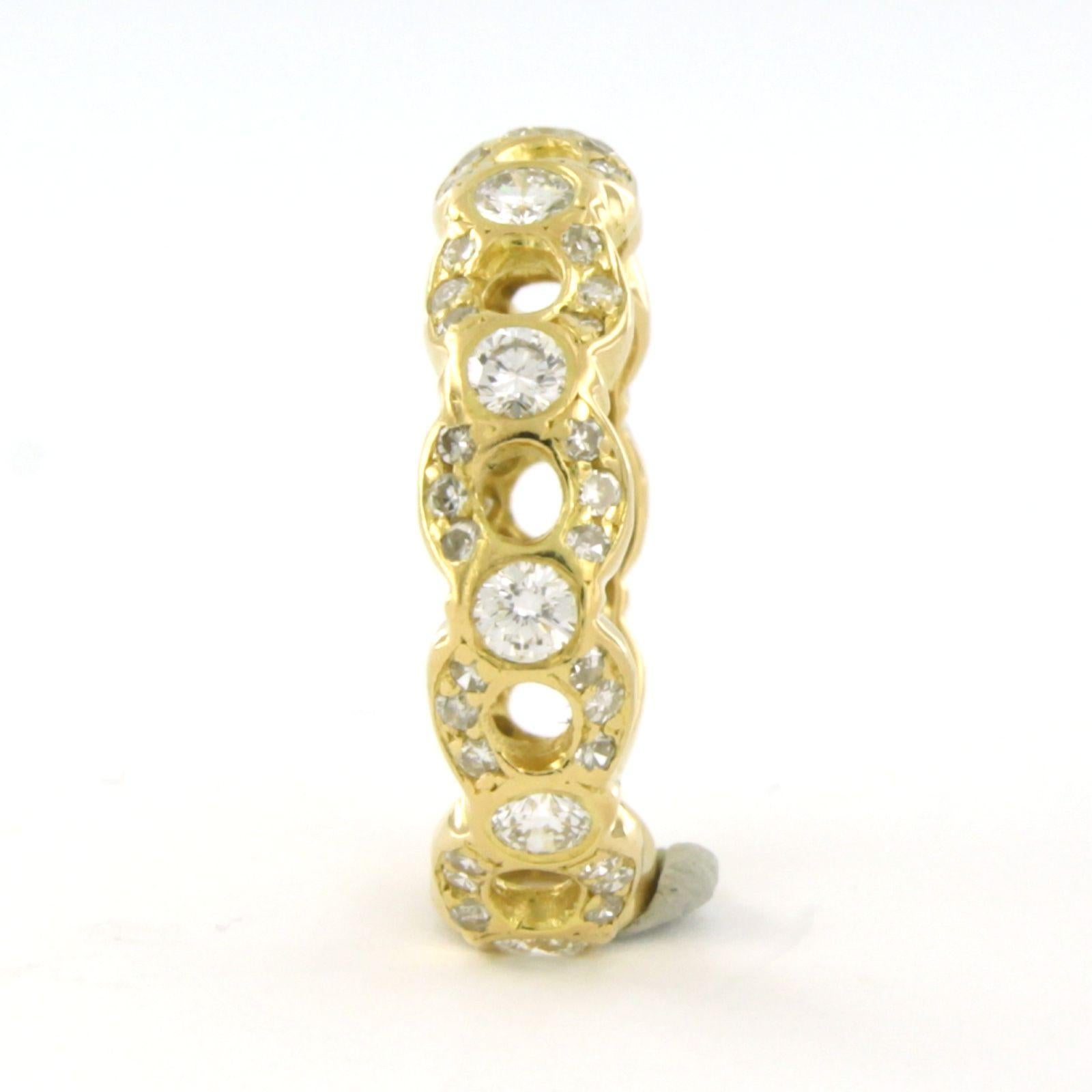 Anillo con diamantes brillantes y talla única de hasta 1,00 ct 4,9 gramos Oro de 18k Corte brillante en venta