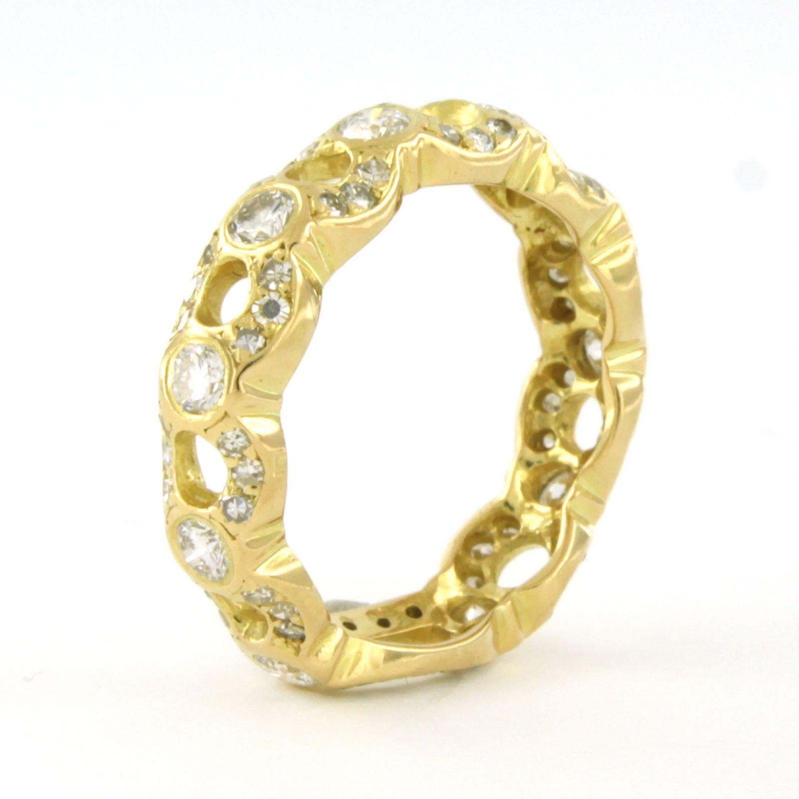 De las mujeres Anillo con diamantes brillantes y talla única de hasta 1,00 ct 4,9 gramos Oro de 18k en venta