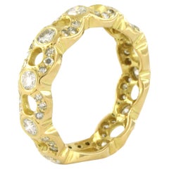 Ring mit Brillanten im Einzelschliff bis zu 1,00ct 4,9 Gramm 18k Gold