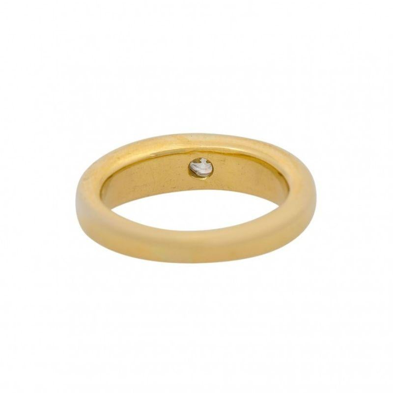 Ring mit Brillant ca. 0,3 Karat, ca. Weißer 'H' /P2 (Moderne) im Angebot